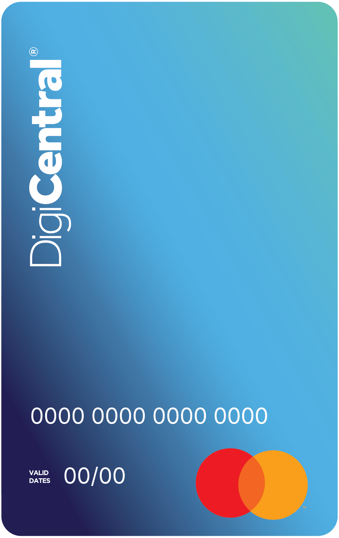 DigiCentral DigiCentral virtual Mastercard used for digital payments and employee rewards